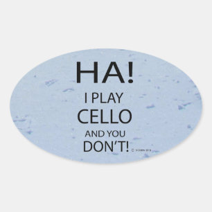 Adesivo Oval Ha Cello Oval Sticker