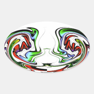 Adesivo Oval Hakuna Matata - Cores de presentes Engraçados