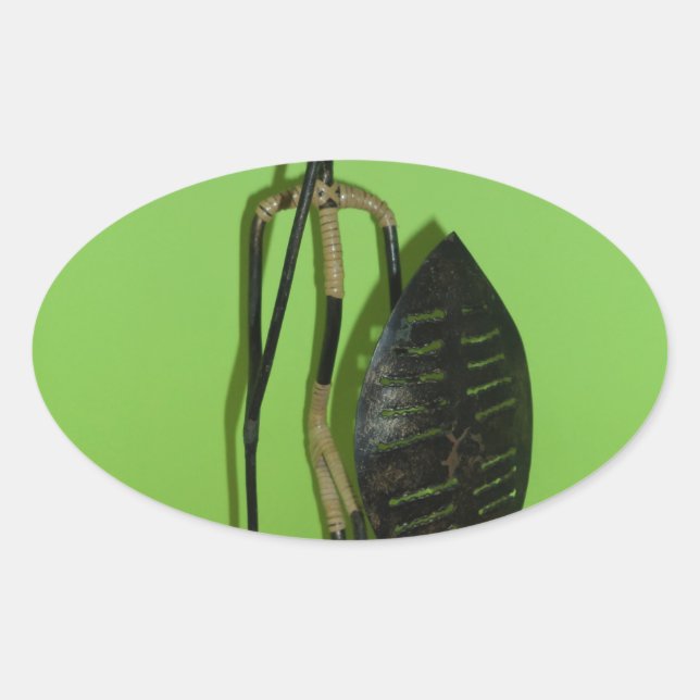 Adesivo Oval Hakuna Matata Kenya Maasai.JPG (Frente)