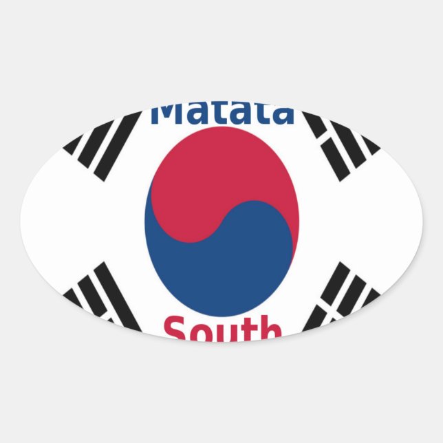 Adesivo Oval Hakuna Matata South Korea Art Impressão/Graphic (Frente)