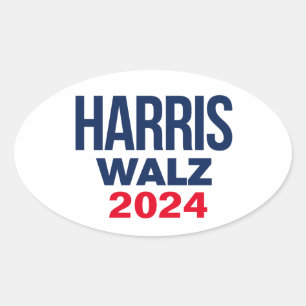 ADESIVO OVAL HARRIS WALZ 2024