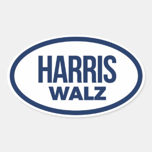 ADESIVO OVAL HARRIS WALZ 2024