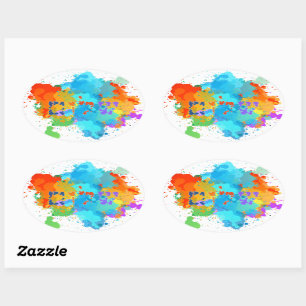 Adesivo Oval Hebraico "Shalom" com proteção de pintura