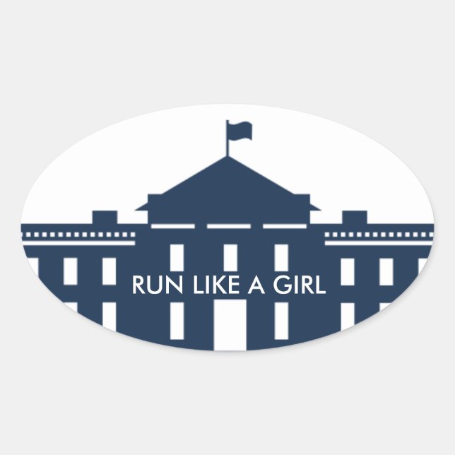 ADESIVO OVAL HILLARY STICKER (Frente)