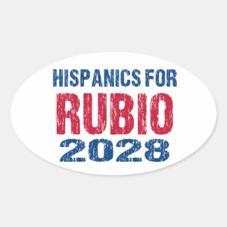 Adesivo Oval Hispânicos para Rubio 2028