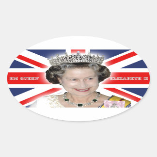 Adesivo Oval HM Queen Elizabeth II - Foto Pro