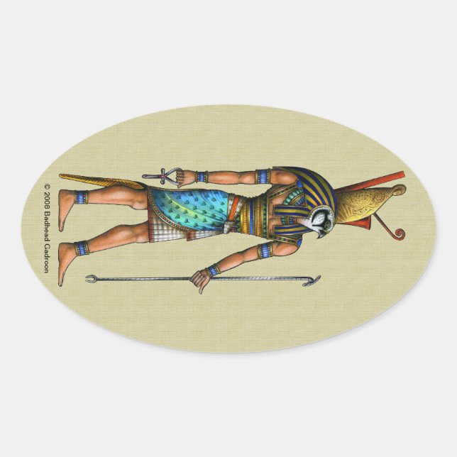 Adesivo Oval Horus Oval Sticker (Frente)