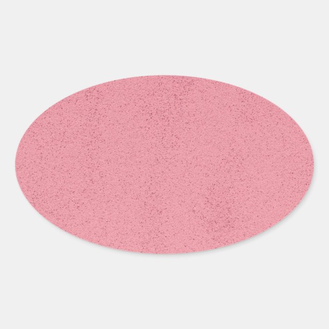 Adesivo Oval Hot Pink Mess (Frente)