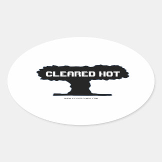 Adesivo Oval Hot Stickers Limpos