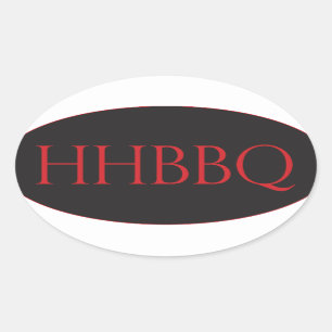 Adesivo Oval Howling Hog Barbecue Euro Sticker