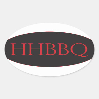 Adesivo Oval Howling Hog Barbecue Euro Sticker