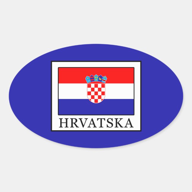 Adesivo Oval Hrvatska (Frente)