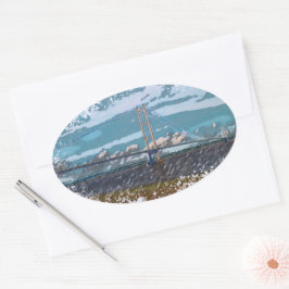 Adesivo Oval Humber Bridge