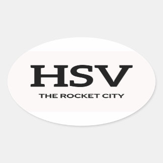 Adesivo Oval Huntsville IATA Sticker 1