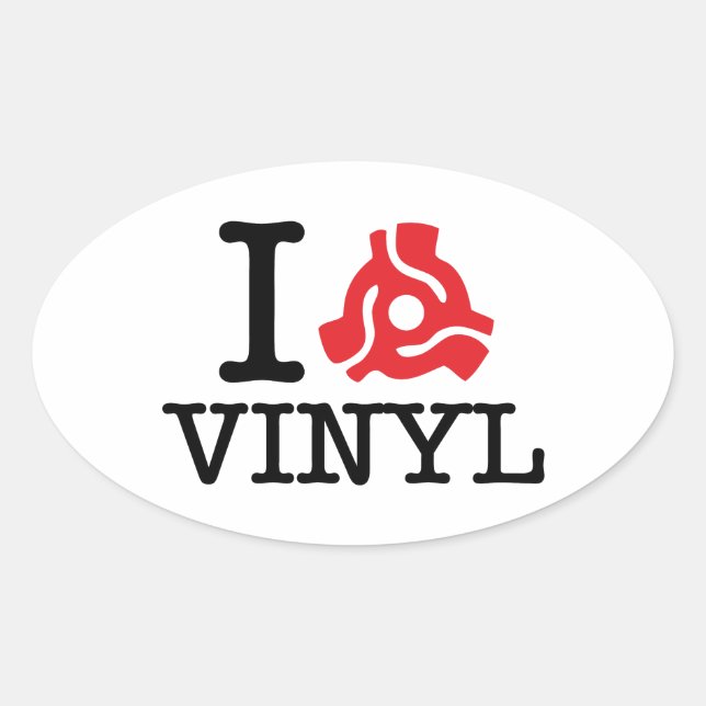 Adesivo Oval I 45 Adaptador Vinil (Frente)