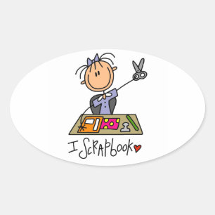 Adesivo Oval I Scrapbook Oval Stickers