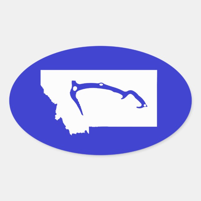 Adesivo Oval Ice Climb Montana (Frente)