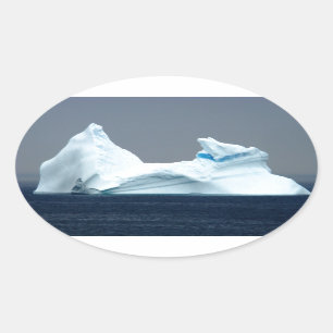 Adesivo Oval Icebergs na Terra Nova