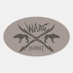 Adesivo Oval Ícone de Filme de Warg