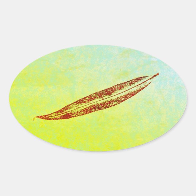 Adesivo Oval Imagens tiradas do impressão de folha de folha de  (Frente)