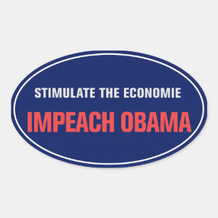 Adesivo Oval Impeach Obama Sticker
