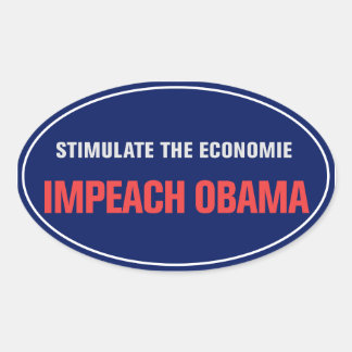 Adesivo Oval Impeach Obama Sticker