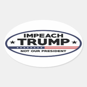 Adesivo Oval Impeach Trump