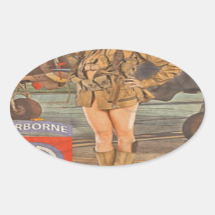 Adesivo Oval Inscrever-Se No 82º Avião