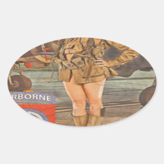 Adesivo Oval Inscrever-Se No 82º Avião