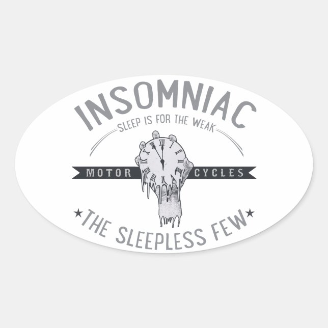 Adesivo Oval Insomniac (Frente)