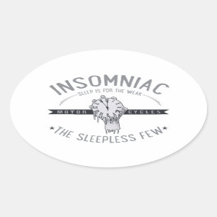 Adesivo Oval Insomniac