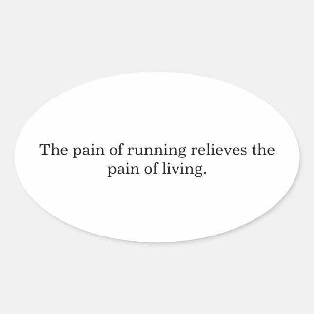 Adesivo Oval Inspiration runners  (Frente)