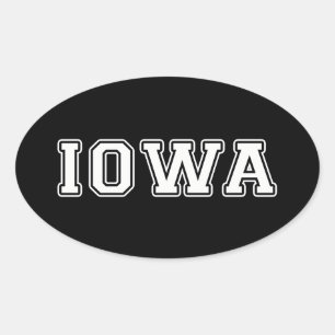 Adesivo Oval Iowa