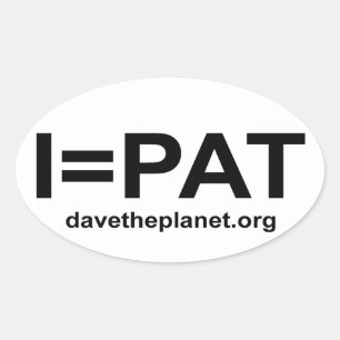 Adesivo Oval IPAT Sticker - Dave o Planeta