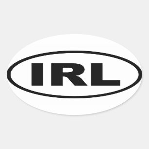 Adesivo Oval Ireland - IRL - europeu