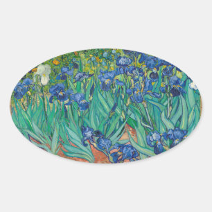 Adesivo Oval Íris por Vincent van Gogh