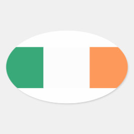 Adesivo Oval Irlanda bandeira