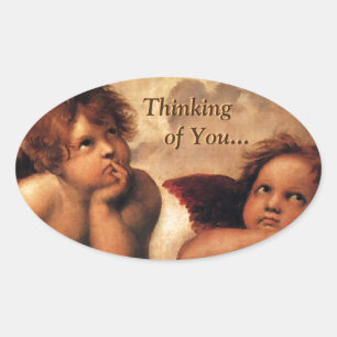 Adesivo Oval Irmã Madonna pensando em você...