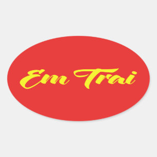 Adesivo Oval Irmão (novo) vietnamiano - ~ Tiếng Việt do Em