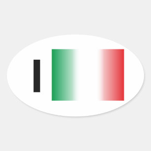 Adesivo Oval Itália - Italia Kleber