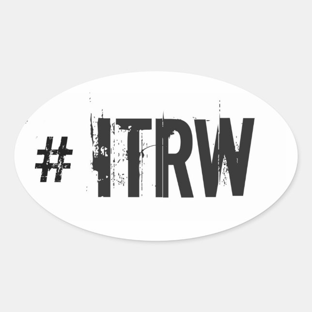 ADESIVO OVAL ITRW OVAL STICKER (Frente)