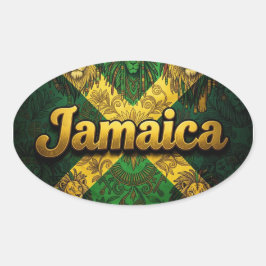 Adesivo Oval Jamaica sim
