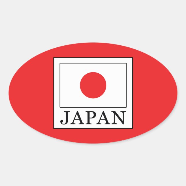 Adesivo Oval Japão (Frente)