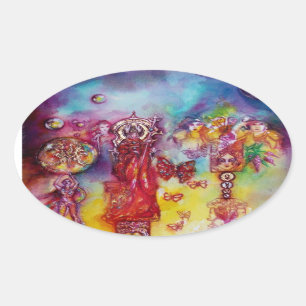 ADESIVO OVAL JARDIM DAS SOMBAS PERDIDAS, DA FAERY E DAS BORDAS