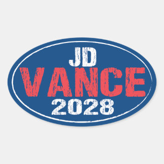Adesivo Oval JD Vance 2028 (desabilitado)