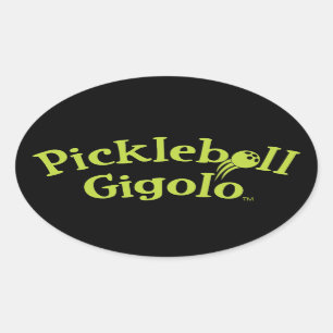 Adesivo Oval Jester da Swag Court do Pickleball Gigolo™ Swingrz
