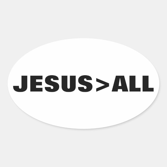 ADESIVO OVAL JESUS>ALL OVAL STICKER (Frente)