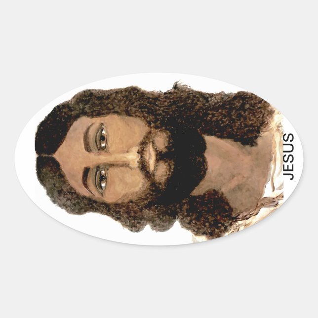 Adesivo Oval Jesus Incontestável (Frente)