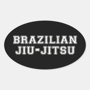 Adesivo Oval Jiu Jitsu