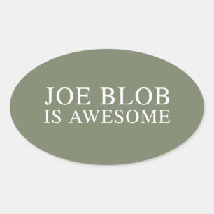 ADESIVO OVAL JOE BLOB É INCRÍVEL